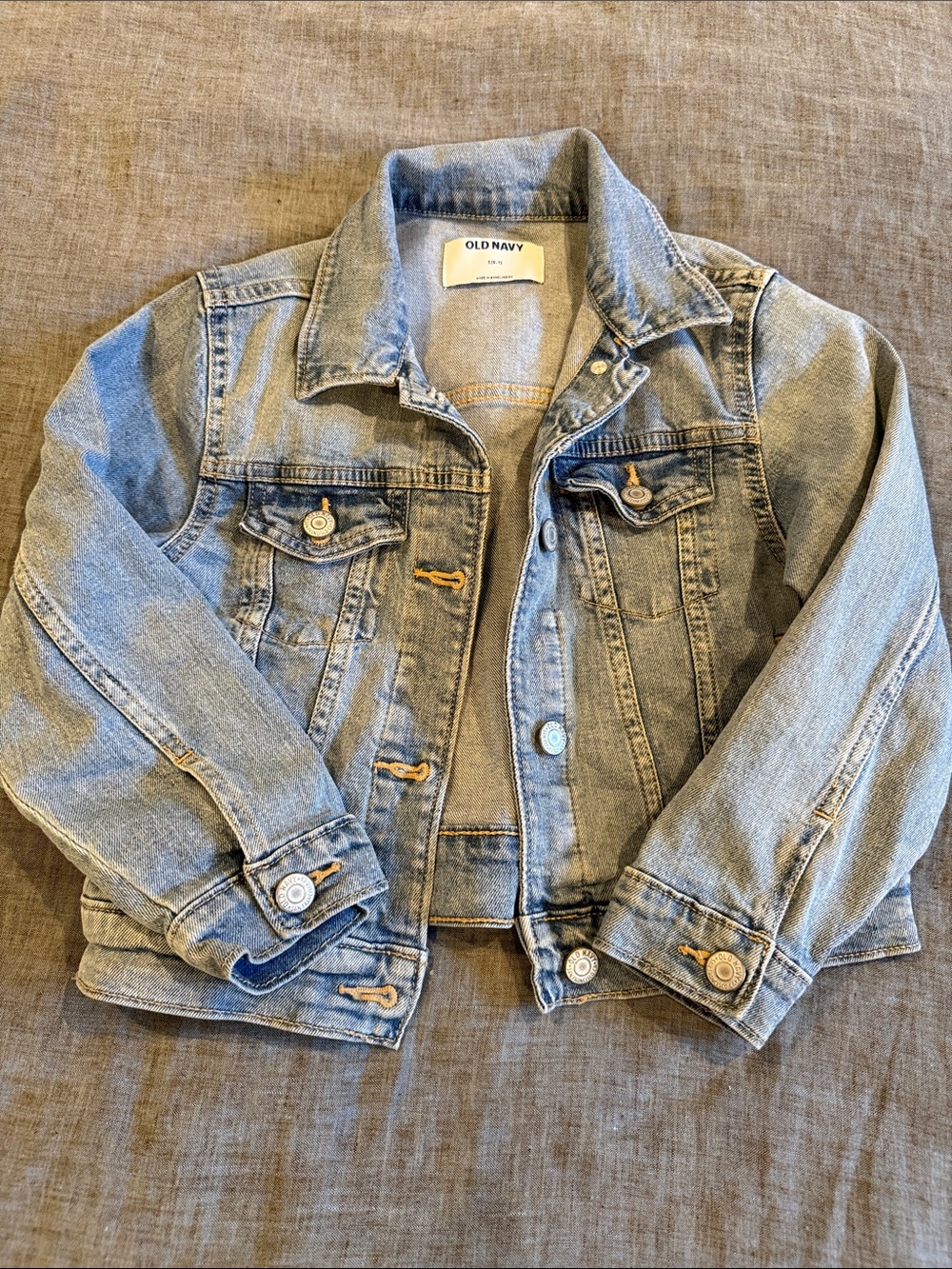 Old Navy Light Wash Blue Kids Denim Trucker Jacket